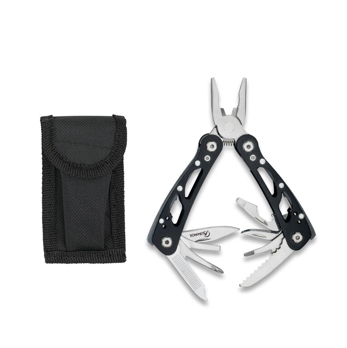 Alicate multiusos con 11 herramientas con funda de nylon