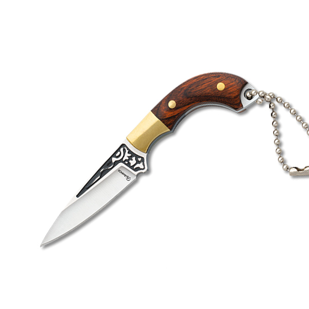 Faca de caça com lâmina de 4,7 cm e cabo resistente