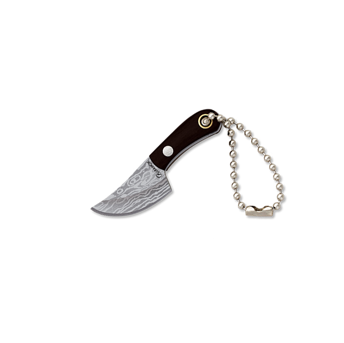 Cuchillo mini con hoja de 2.8 cm y mango de estamina negra