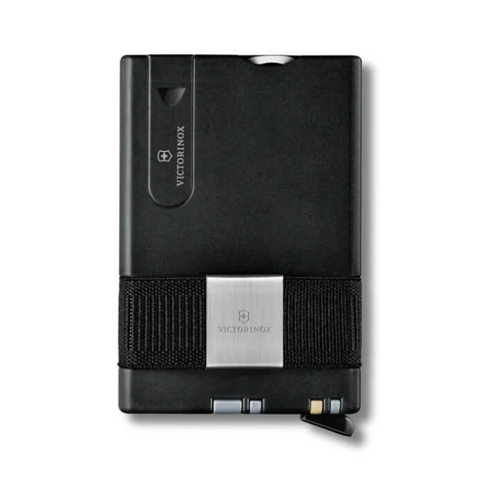 Tarjeta suiza inteligente Victorinox gris con 10 funciones