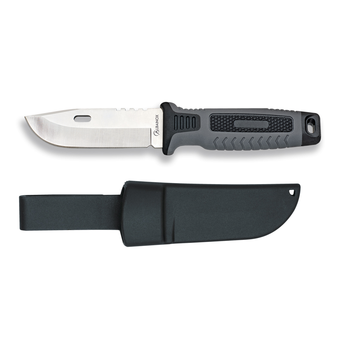 Tactical knife with 8.8 cm blade and ABS sheath