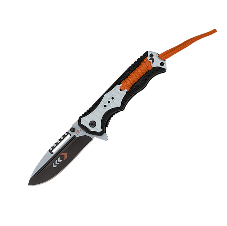 Navaja de bolsillo con hoja de acero inox de 9 cm y mango de alum...