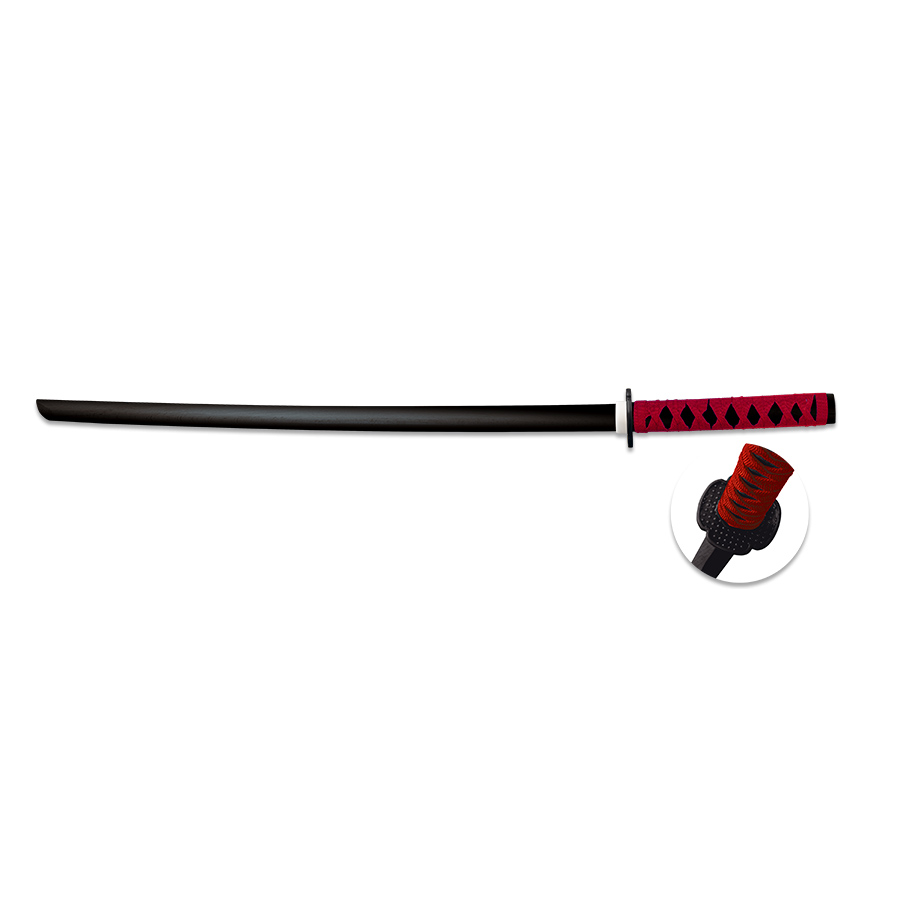 Wooden training katana with a total length of 100 cm