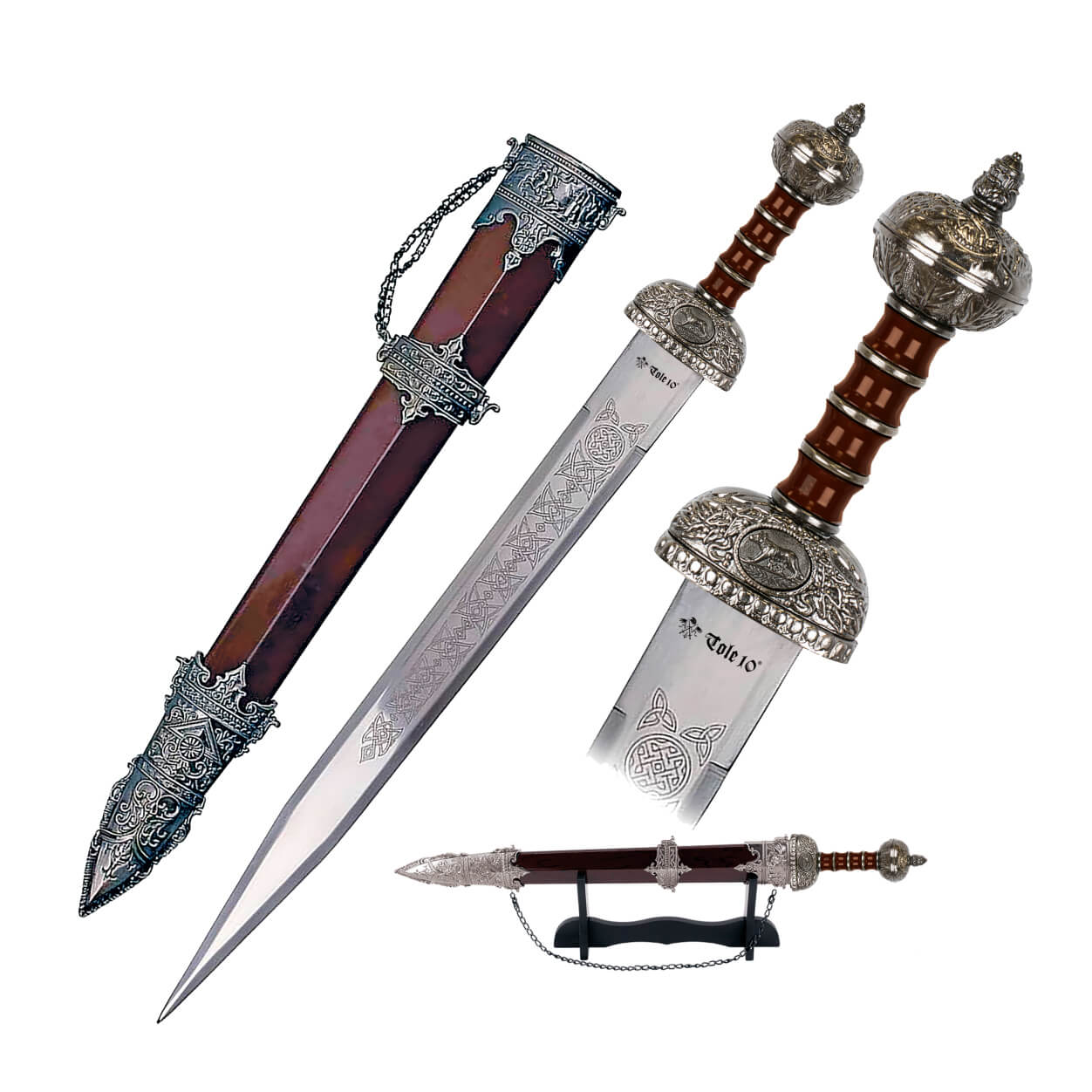 Roman sword with 56.5 cm blade and zamak and ABS handle