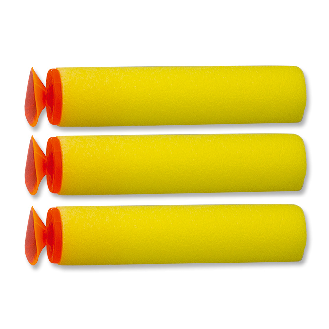 Pack of 3 replacement foam rubber suction cups