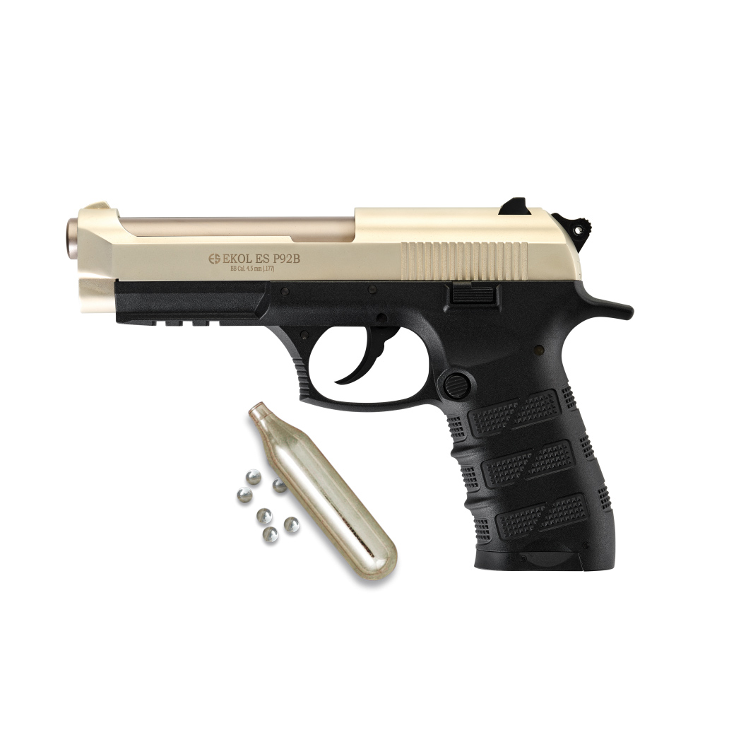 Pistola de metal Ekol de CO2 P92-Blowback