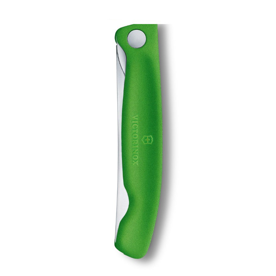 Cuchillo de mesa plegable Victorinox Swiss Classic filo dentado mango verde