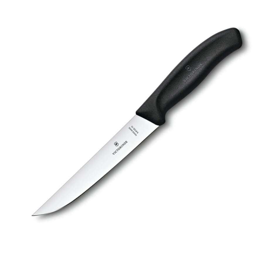Victorinox Tranchiermesser mit schwarzem Griff, 15 cm Klinge und ...