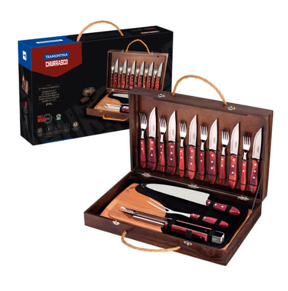 Set cuchillos para barbacoa de 17 piezas Tramontina