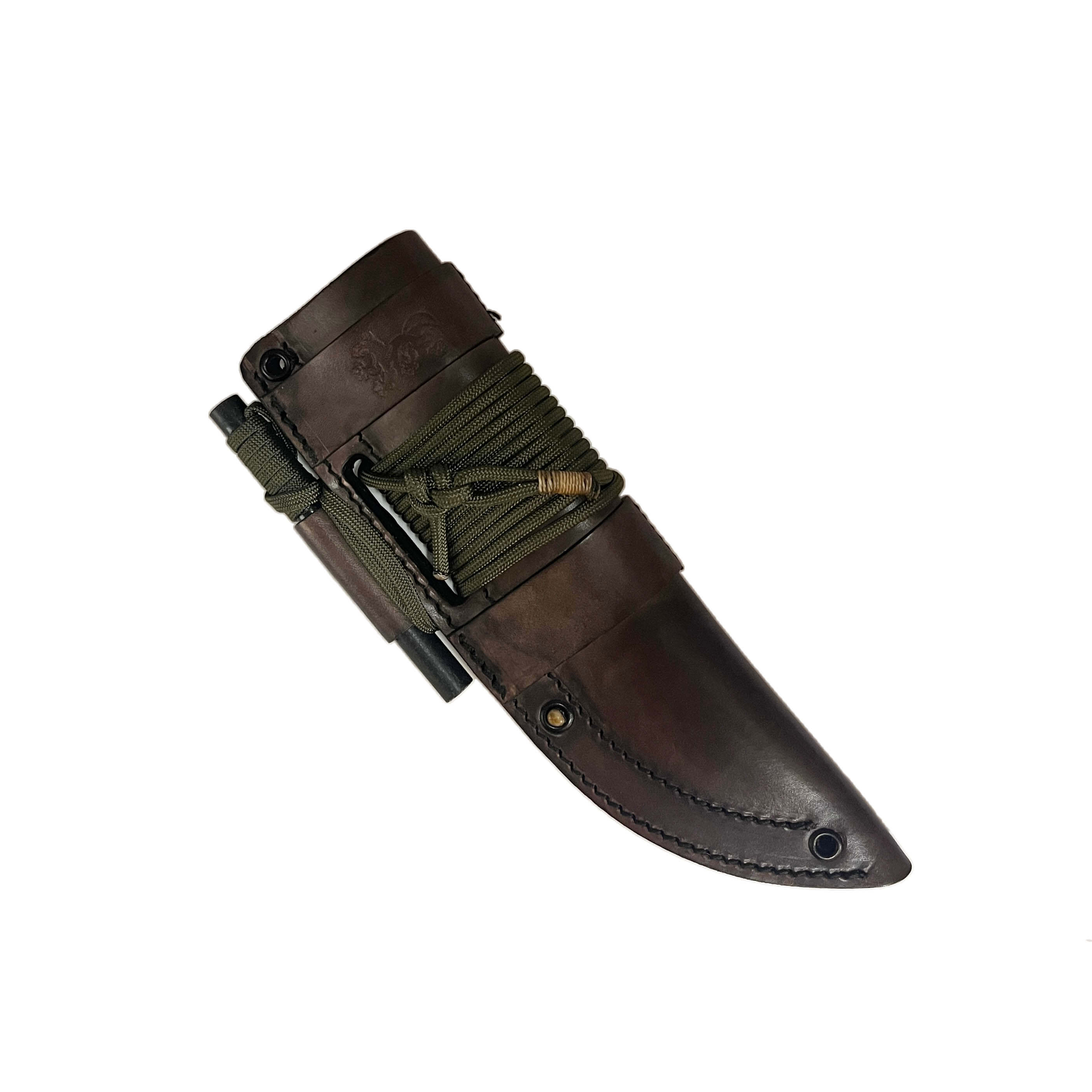 Cuchillo bushcraft Amarok 5 con mango de madera de cocobolo y hoja de 5"