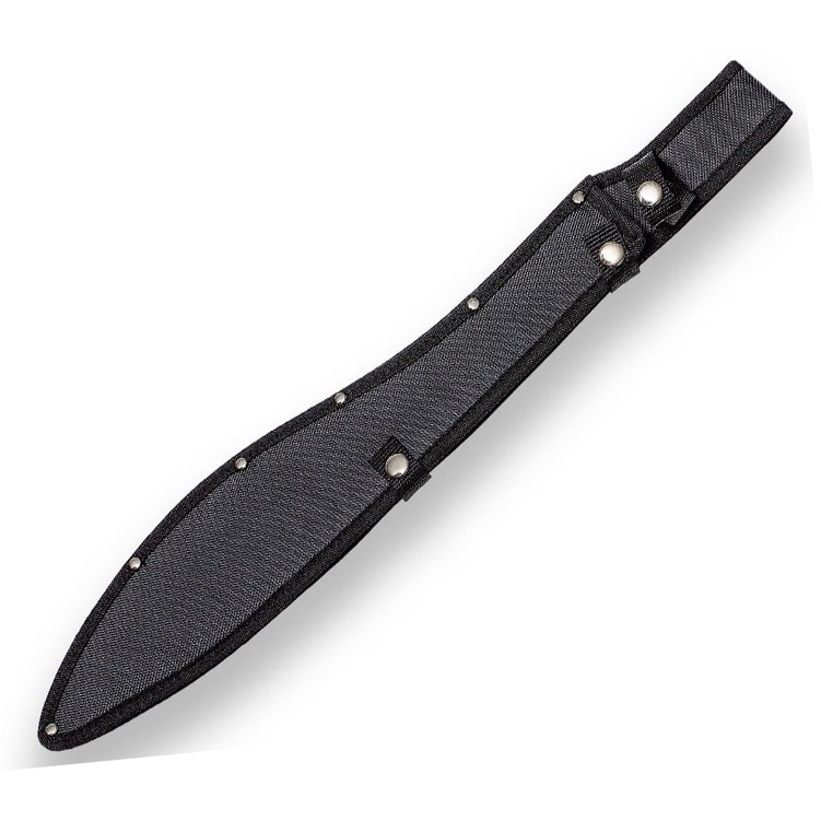 Machete Kalahari JKR con hoja negra de 45 cm y mango de goma negra