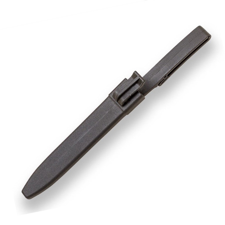 Coltello da combattimento con lama nera da 16,5 cm e impugnatura in ABS nero
