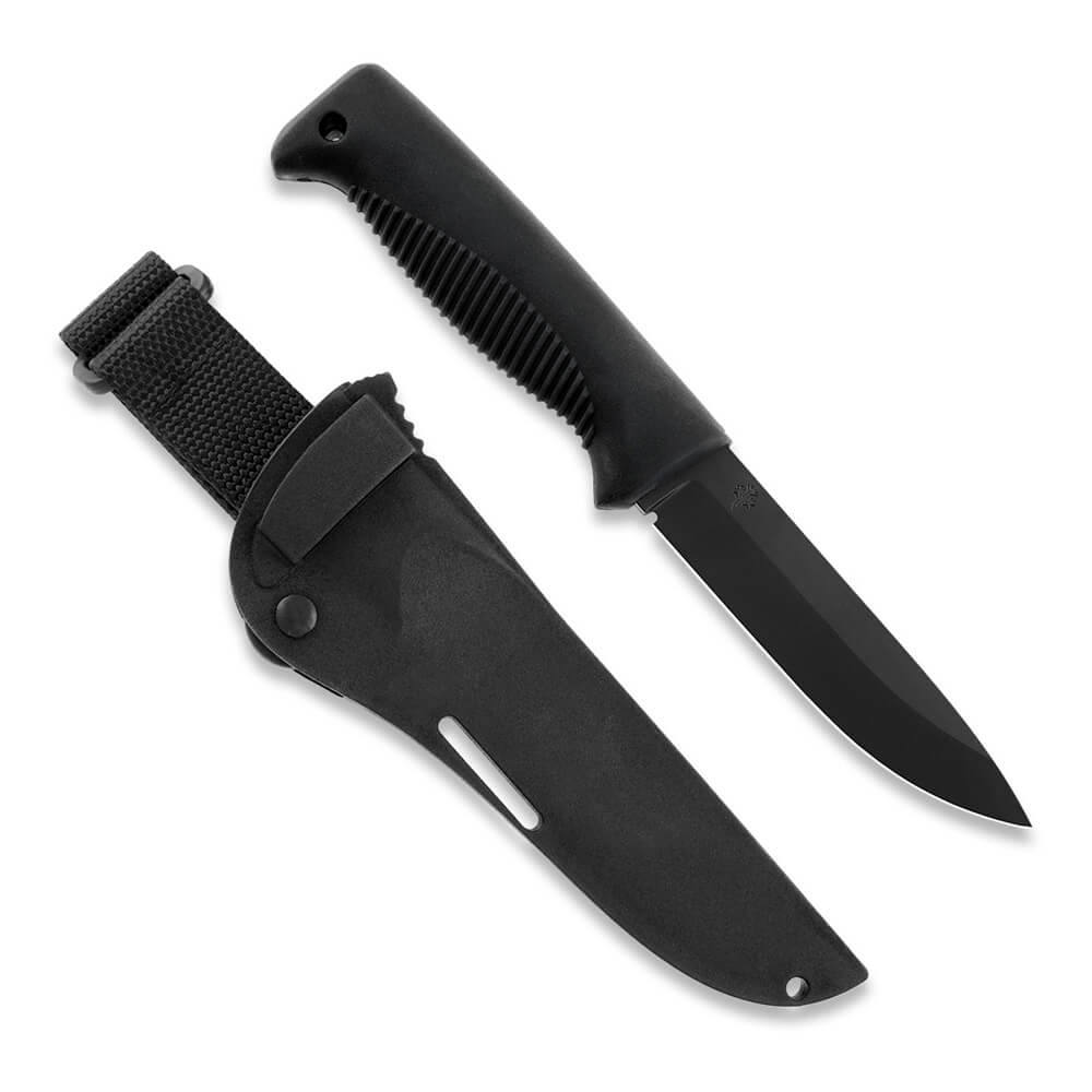 Cuchillo M07 Ranger Puukko con recubrimiento PTFE negro en la hoj...