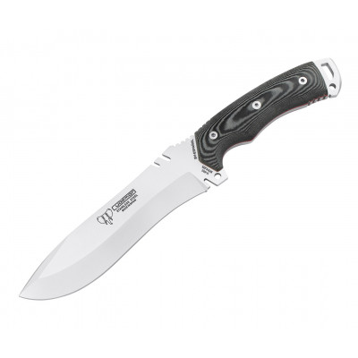 Cuchillo Boina Verde Español con mango de micarta negra. Funda de...