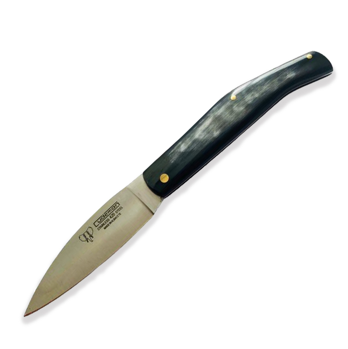 Couteau de poche Cudeman. Manche en corne de taureau polie. 9 cm