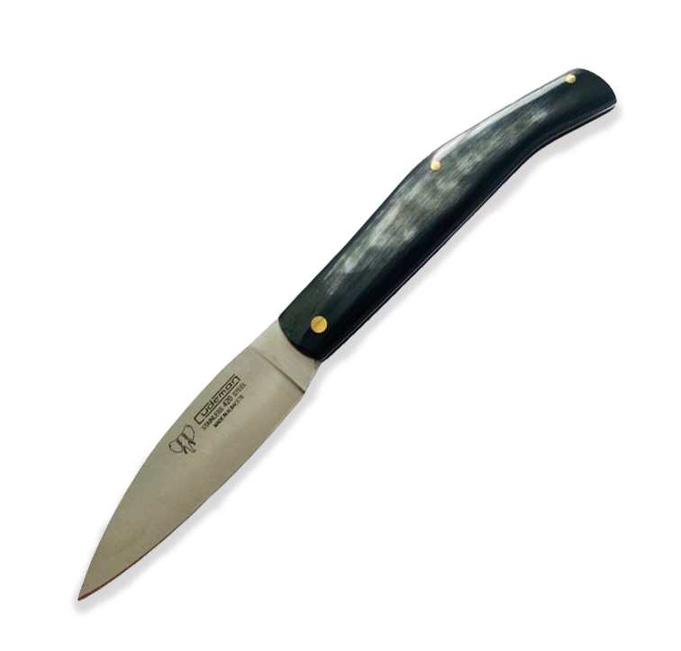 Cudeman Taschenmesser. Griff aus poliertem Stierhorn. 8 cm