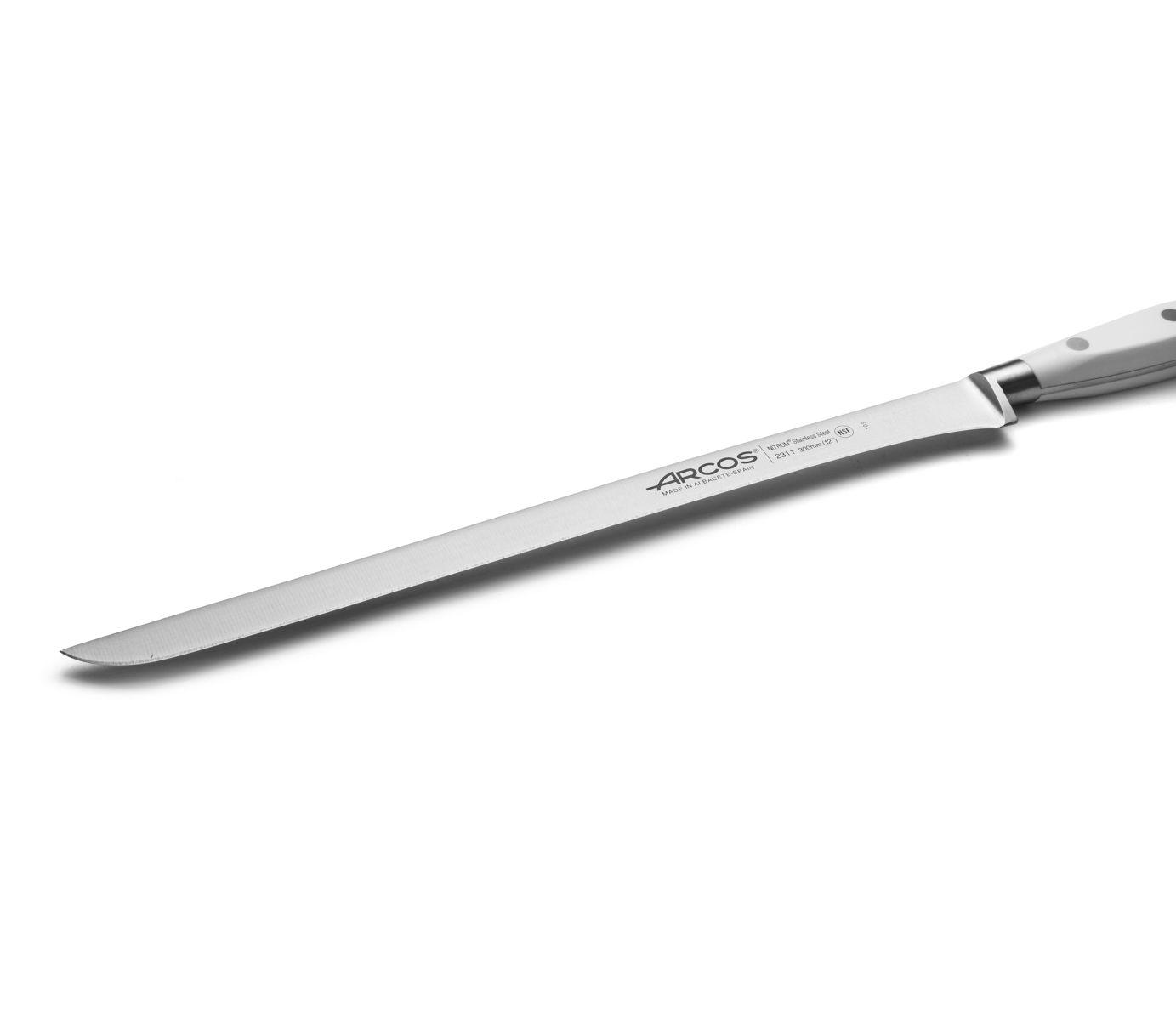 Cuchillo jamonero Arcos Riviera Blanca 30 cm