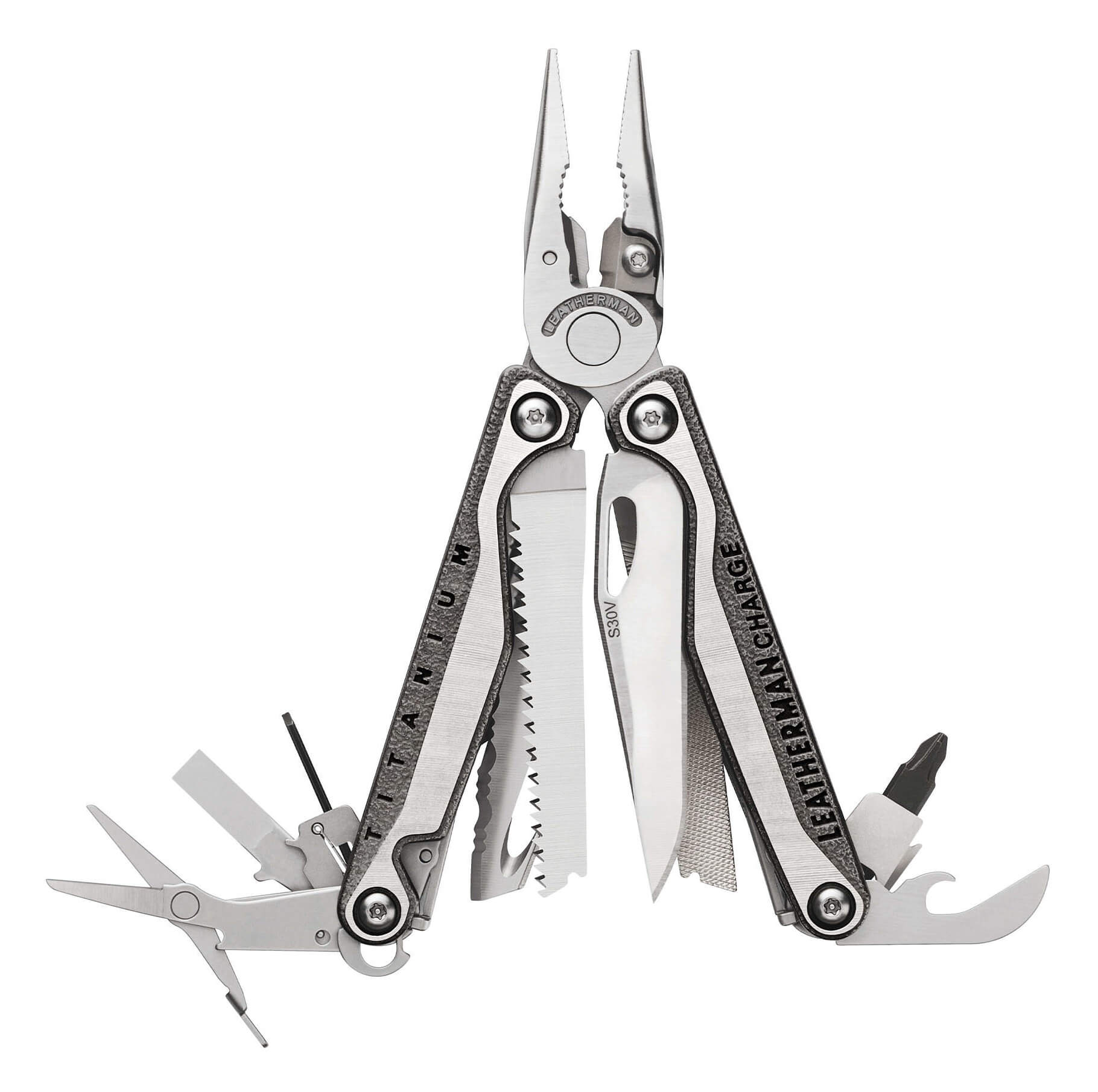 Multiherramienta Leatherman Charge+TTI de acero con 19 funciones 