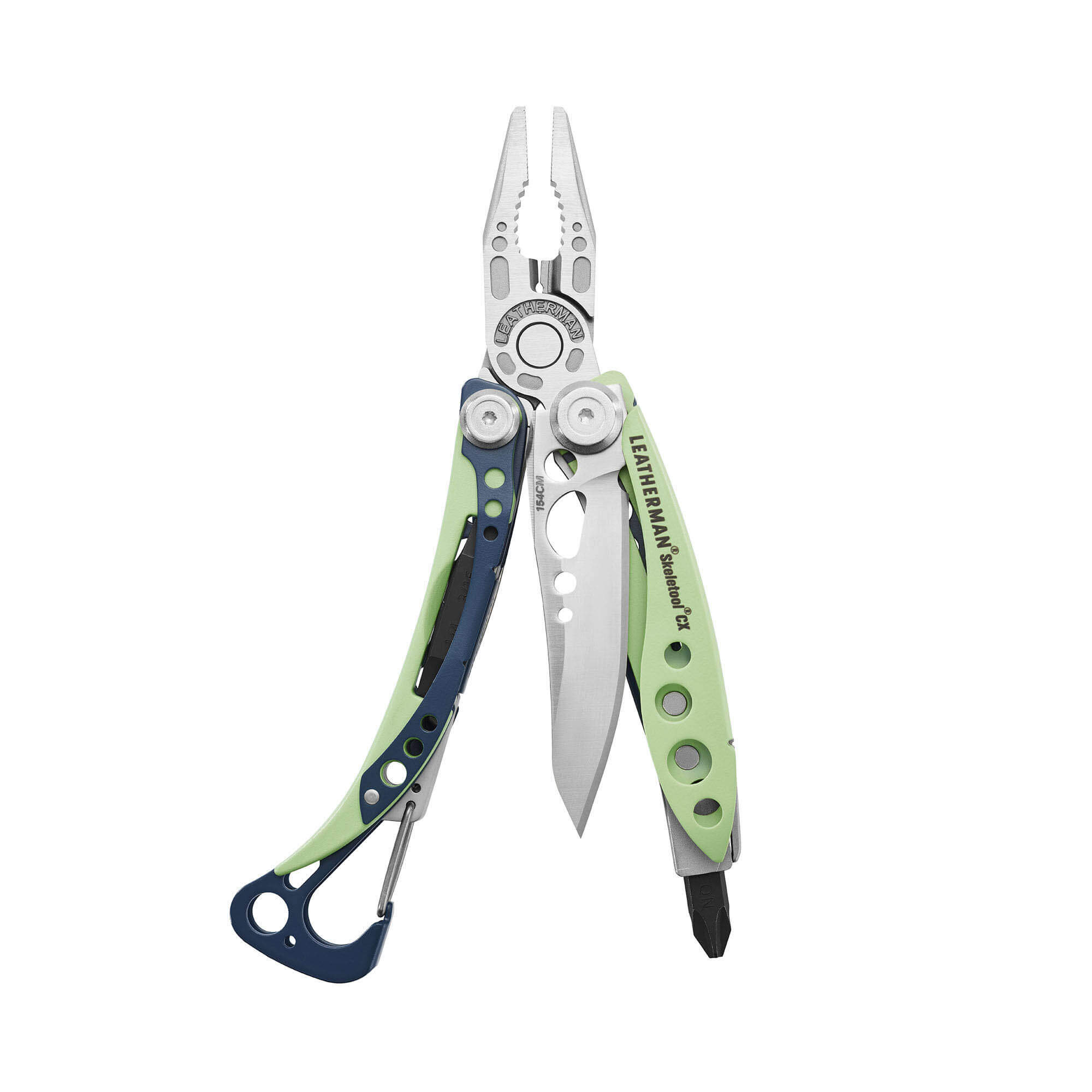 Herramienta multiusos Leatherman Skeletool CX Verdant con 7 usos