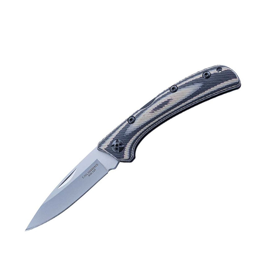 Navaja táctica con mango de G10 negro y lockback