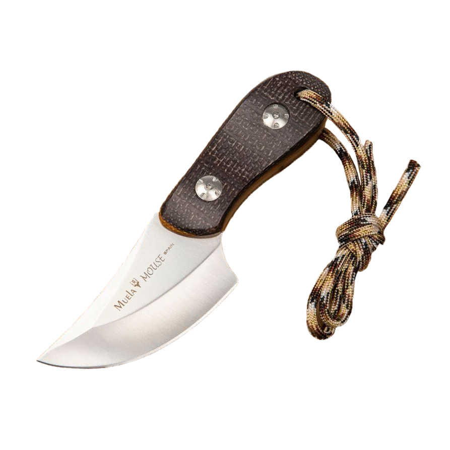 Cuchillo de caza Muela Mouse con hoja Sandvik de 6.5 cm y mango d...