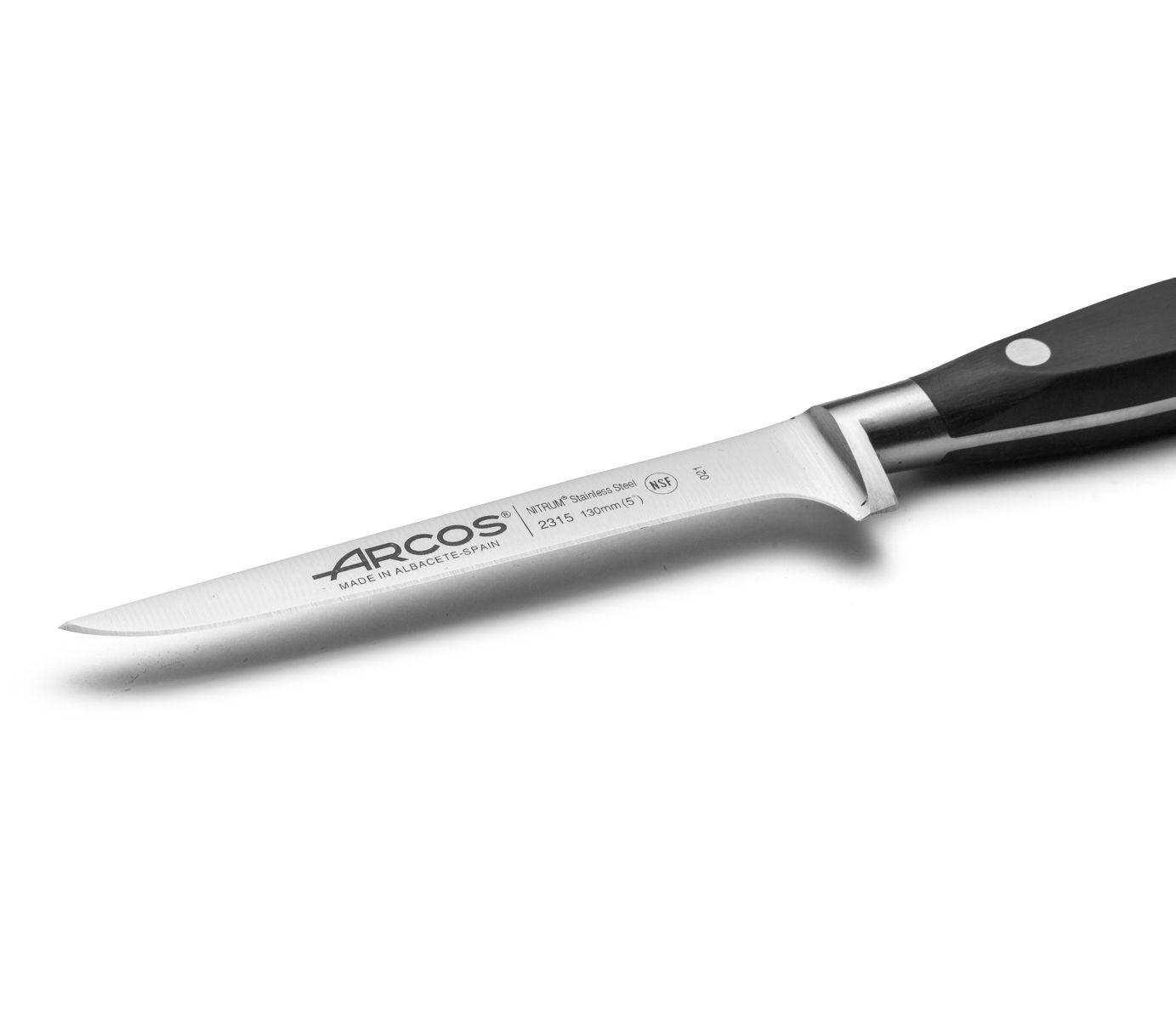 Arcos Riviera Black Boning Knife with NITRUM steel blade