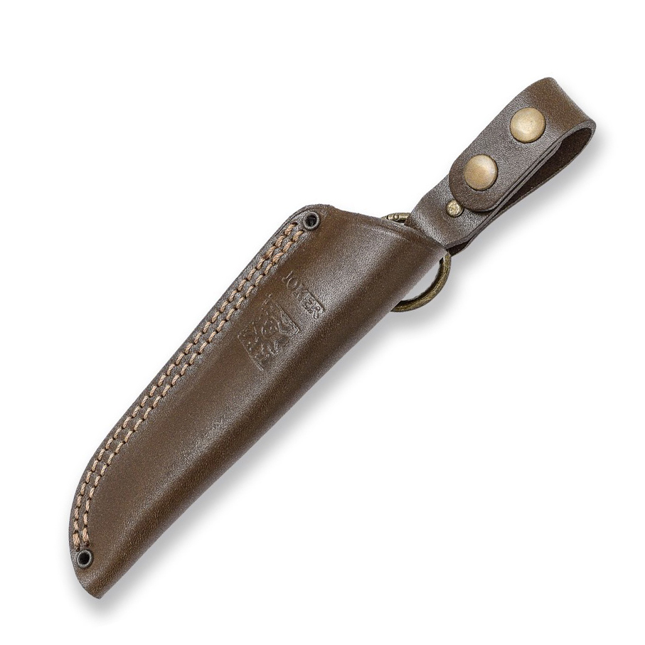 Cuchillo Joker Ranger con mango de madera de nogal. Incluye funda de vaquetilla. 
