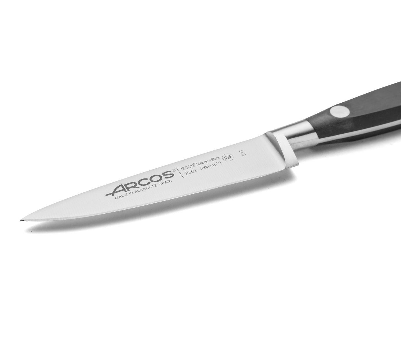 Arcos Riviera Schwarz Riviera Schälmesser mit 10 cm Klinge