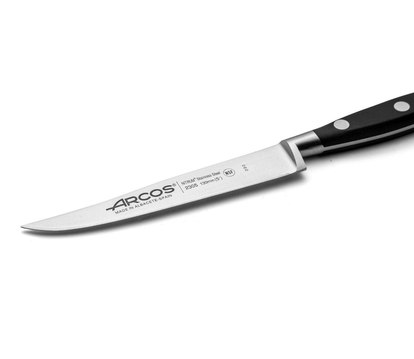 Arcos Riviera Black Couteau à steak Arcos Riviera avec lame de 13 cm
