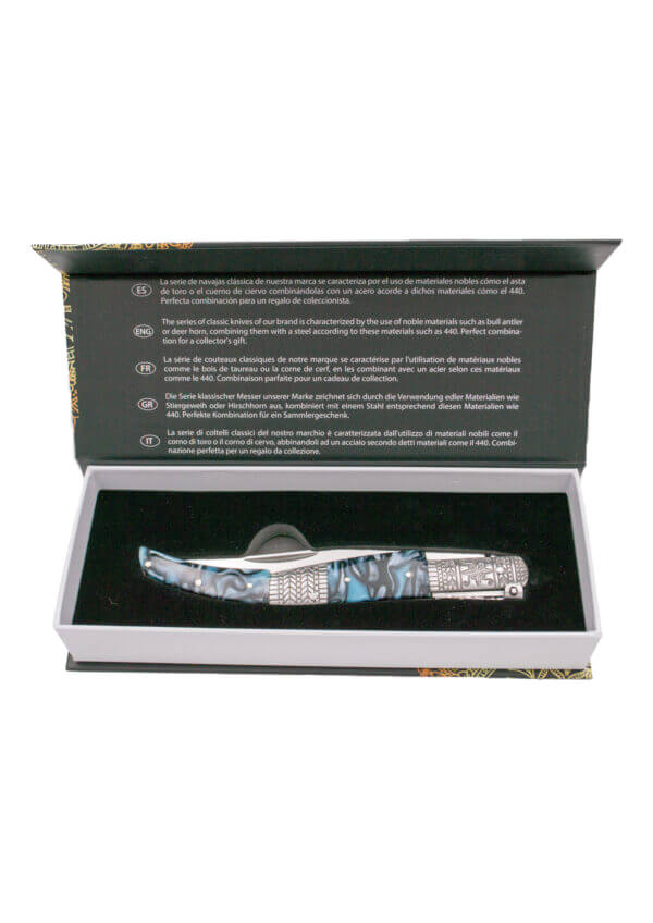 Coltello a cricchetto arabo Serie Seda Zafiro 13 cm