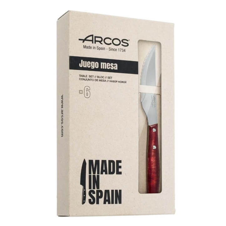 Juego Mesa 6 Cuchillos Chuleteros