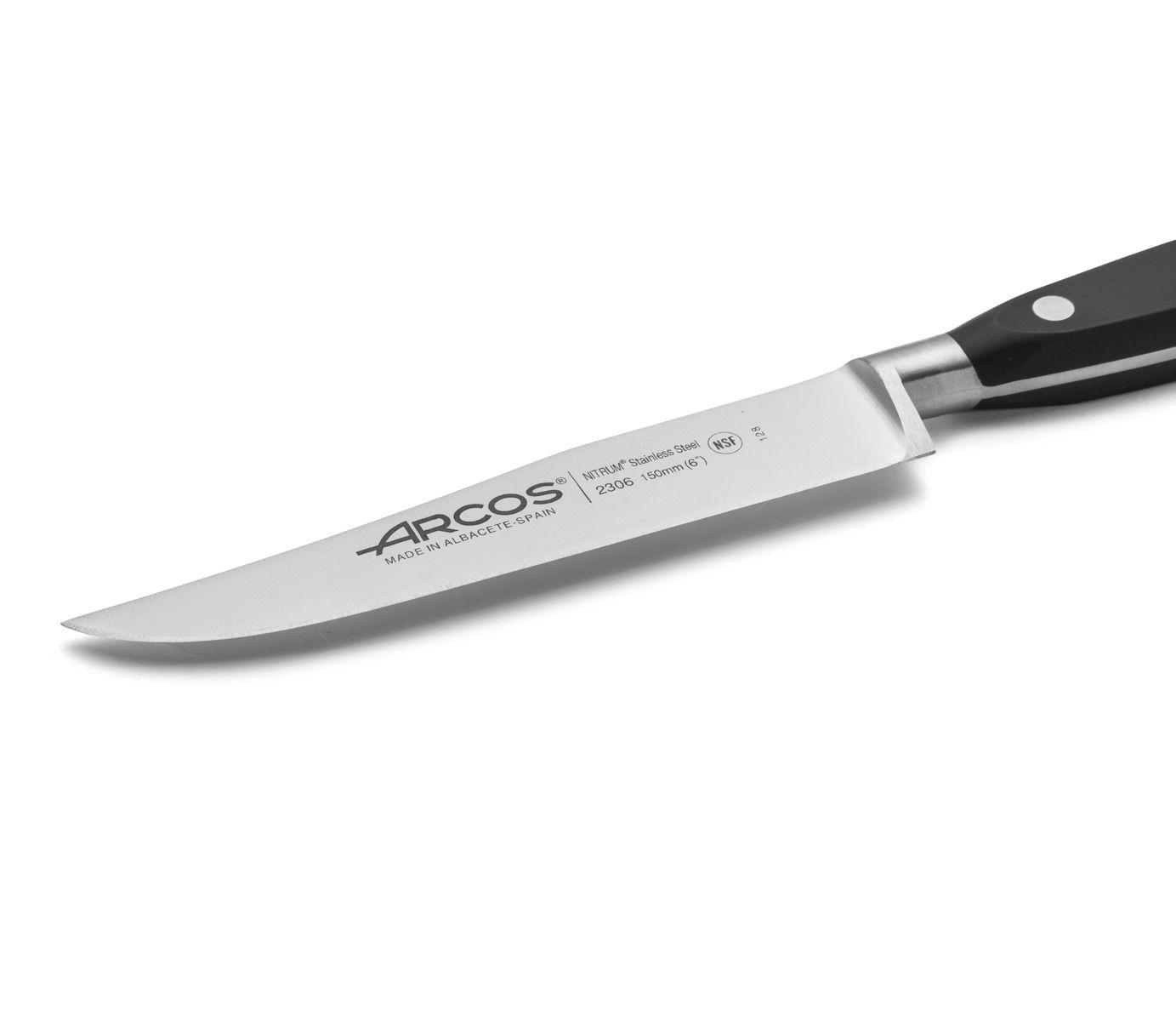 Arcos Riviera Noir Couteau de cuisine Riviera avec lame de 15 cm