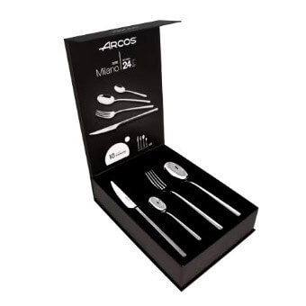 Estuche Cubertería 24 piezas Serie Milano Arcos