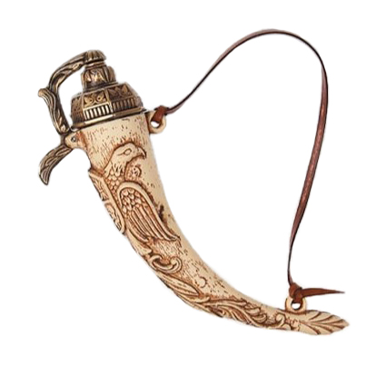 Polvorera con forma de Cuerno de Kolser