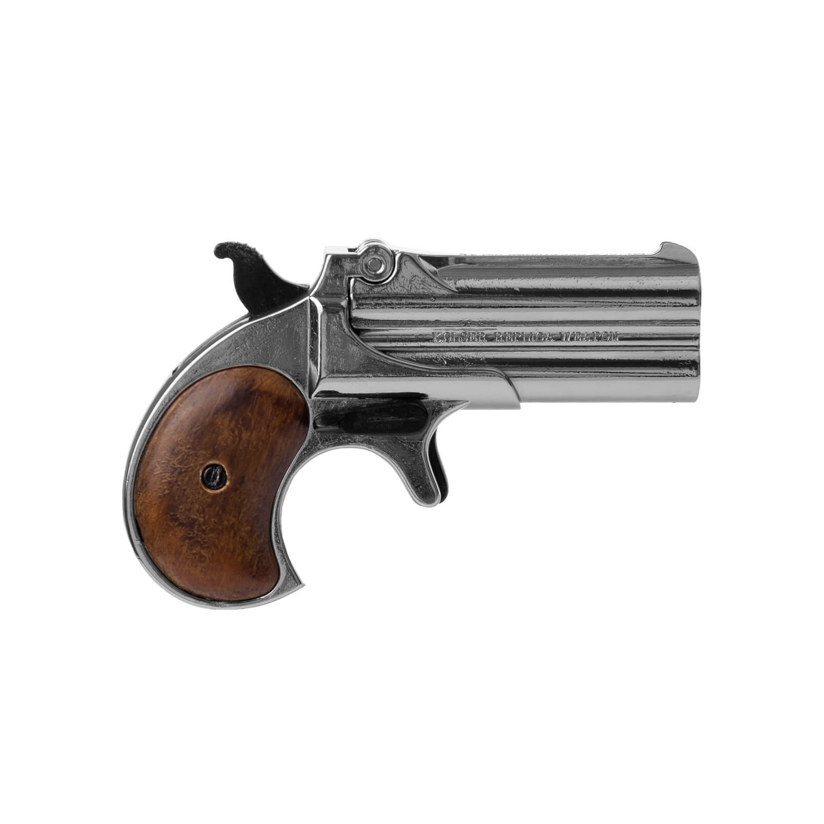 Réplica Double Derringer Mod.95 madera y metal niquelado