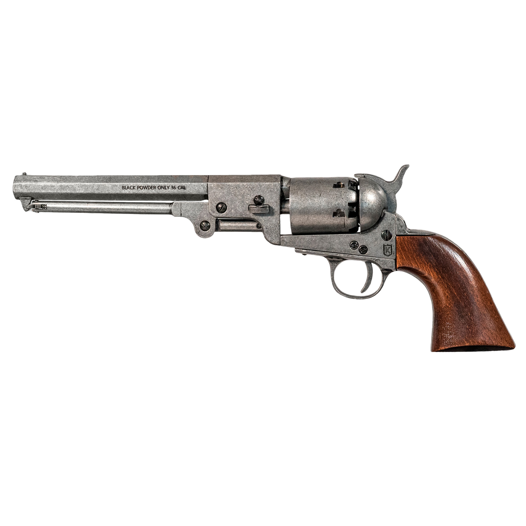 Replica Colt Navy 1851 with wood and antique metal grips