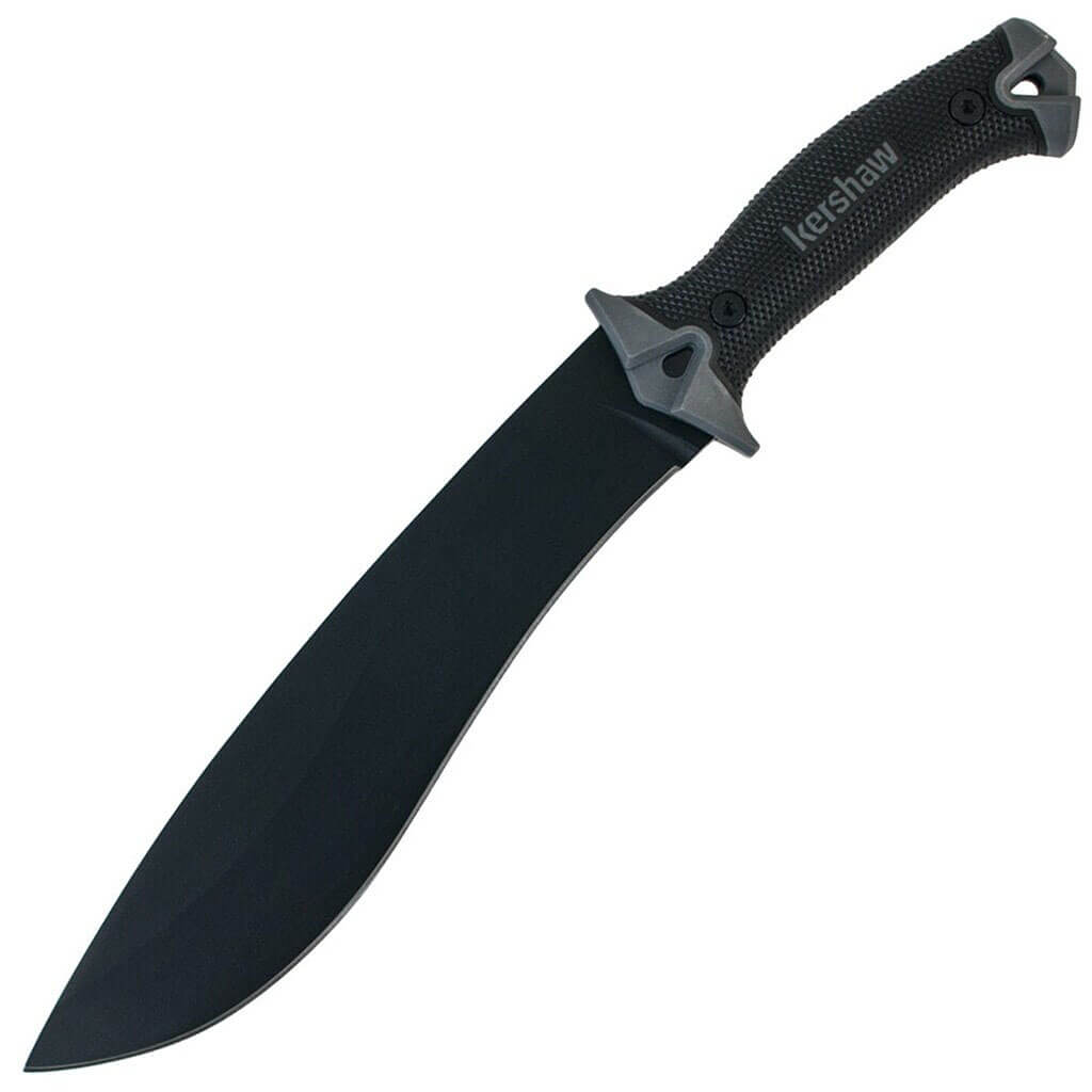 Machete Kershaw CAMP 10 con hoja de 25,4 cm y mango de goma negra