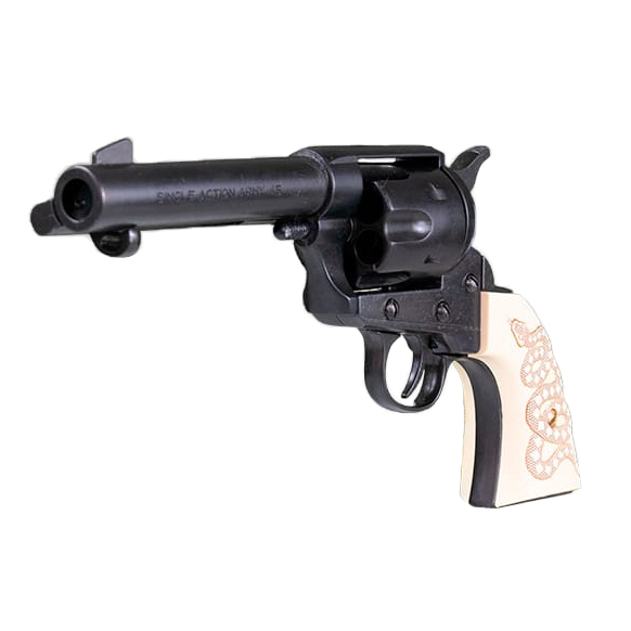 Replik Colt 45 Kolser FAST DRAW 4'75 Revolver black snake