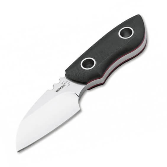 Cuchillo tactico artesanal con mango con remaches huecos