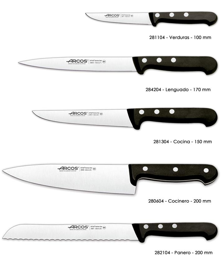 Küchenblock mit 5 Messern Arcos Universal