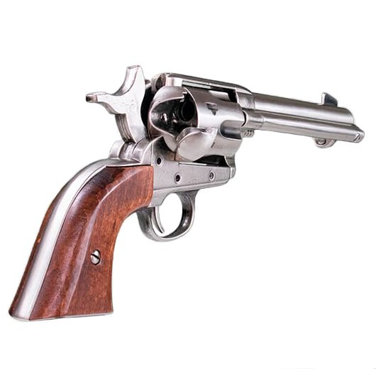 Réplica revolver Colt 45 Kolser FAST DRAW 4’75 de madera y niquelado pulido