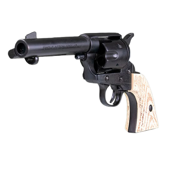 Réplica revolver Colt 45 Kolser FAST DRAW 4’75 marfil negro