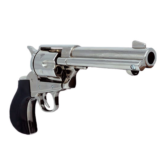 Réplica de revolver Thunderer Kolser con cacha negra y cuerpo níq...