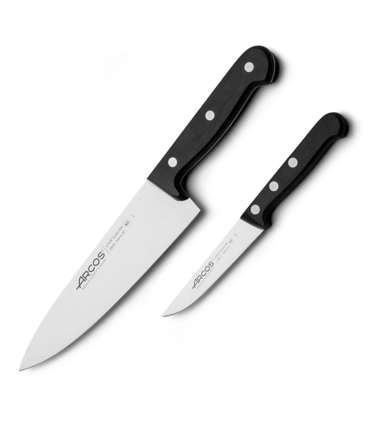 Set de dos cuchillos cocineros Arcos Universal