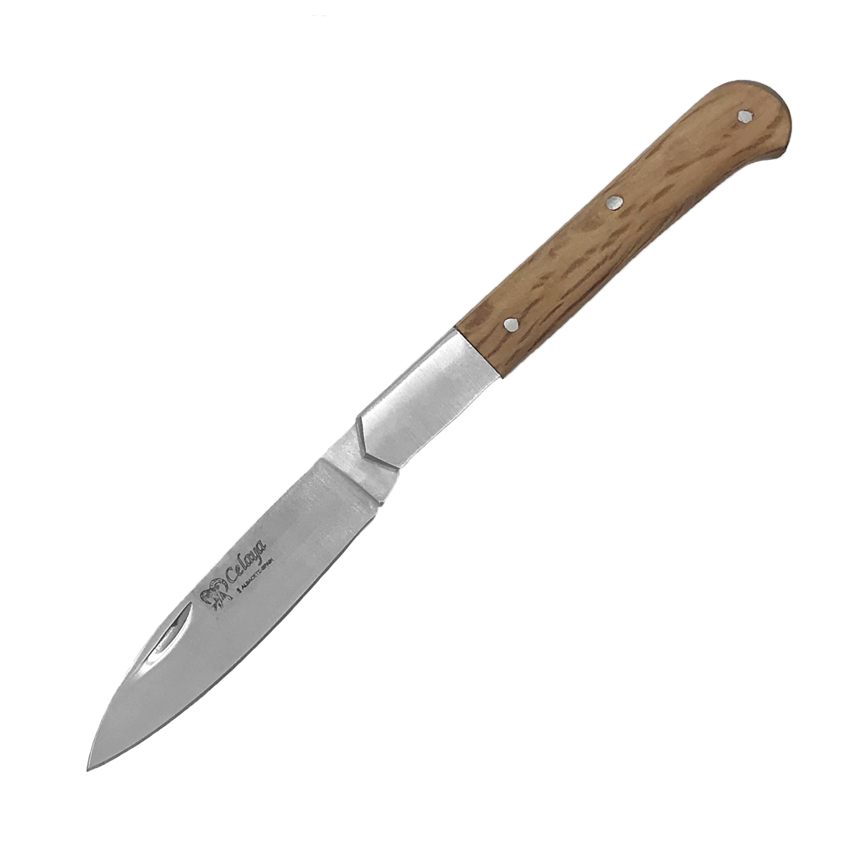 Cabritera classic knife with oak handle and 7 cm blade