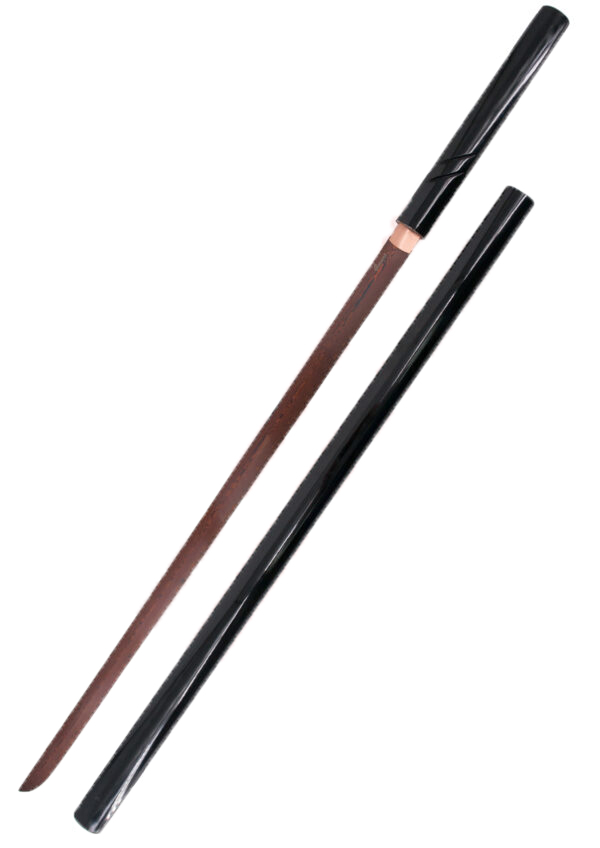 Shirasaya Funcional con hoja de acero damasco rojo