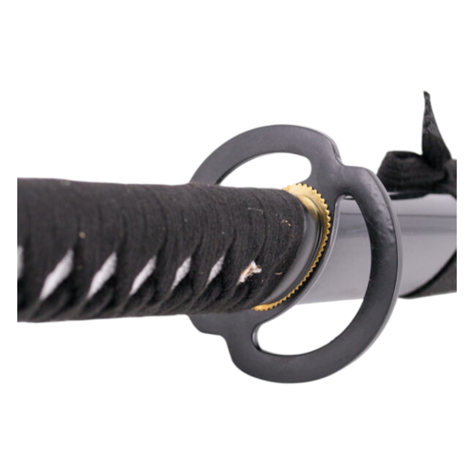 Funktionelles Katana mit schwarzem Schnurgriff