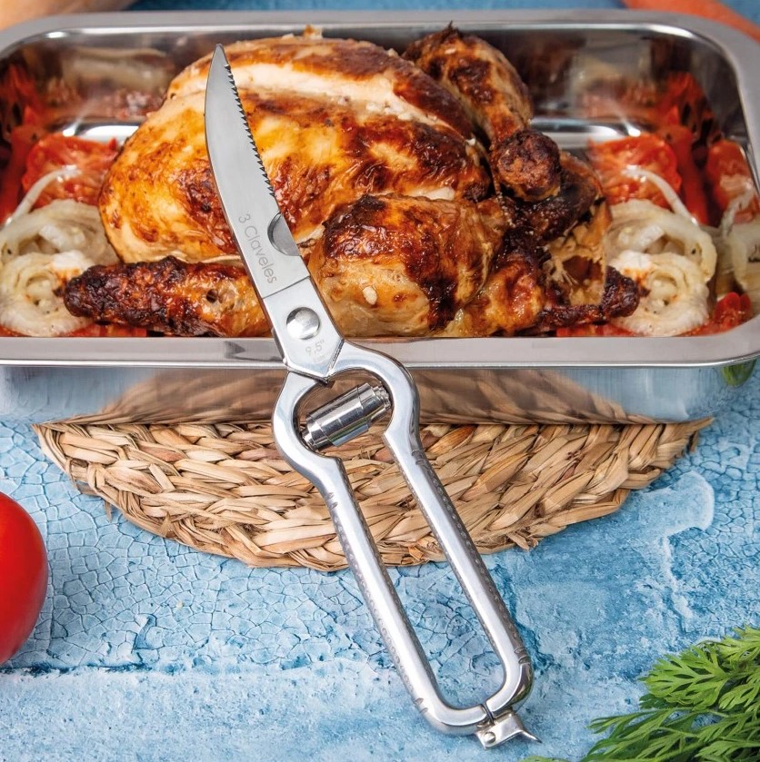 Tijera trincha aves 3 Claveles de 24 cm