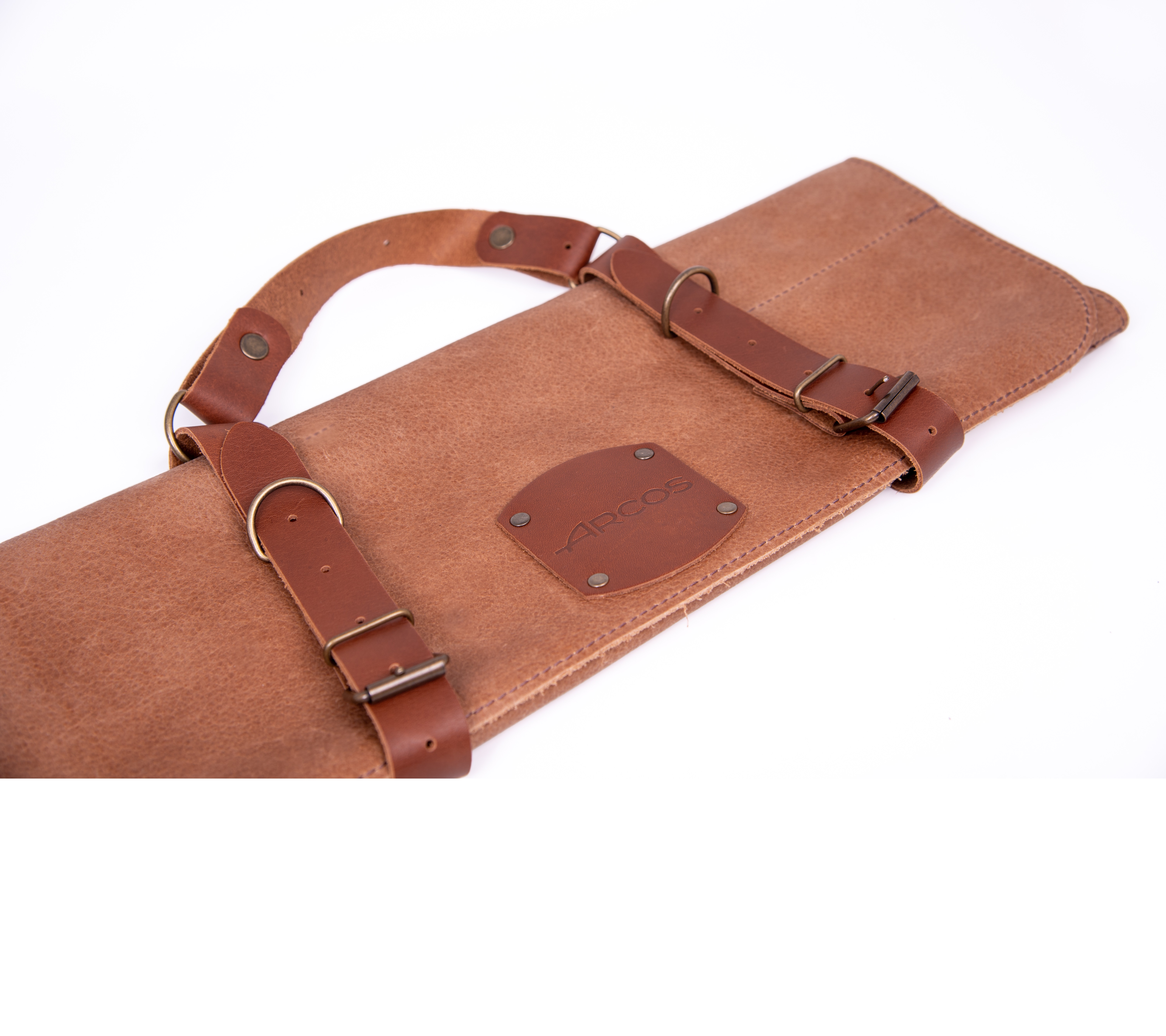 Bolsa porta cuchillos Arcos de color marrón para 5 piezas