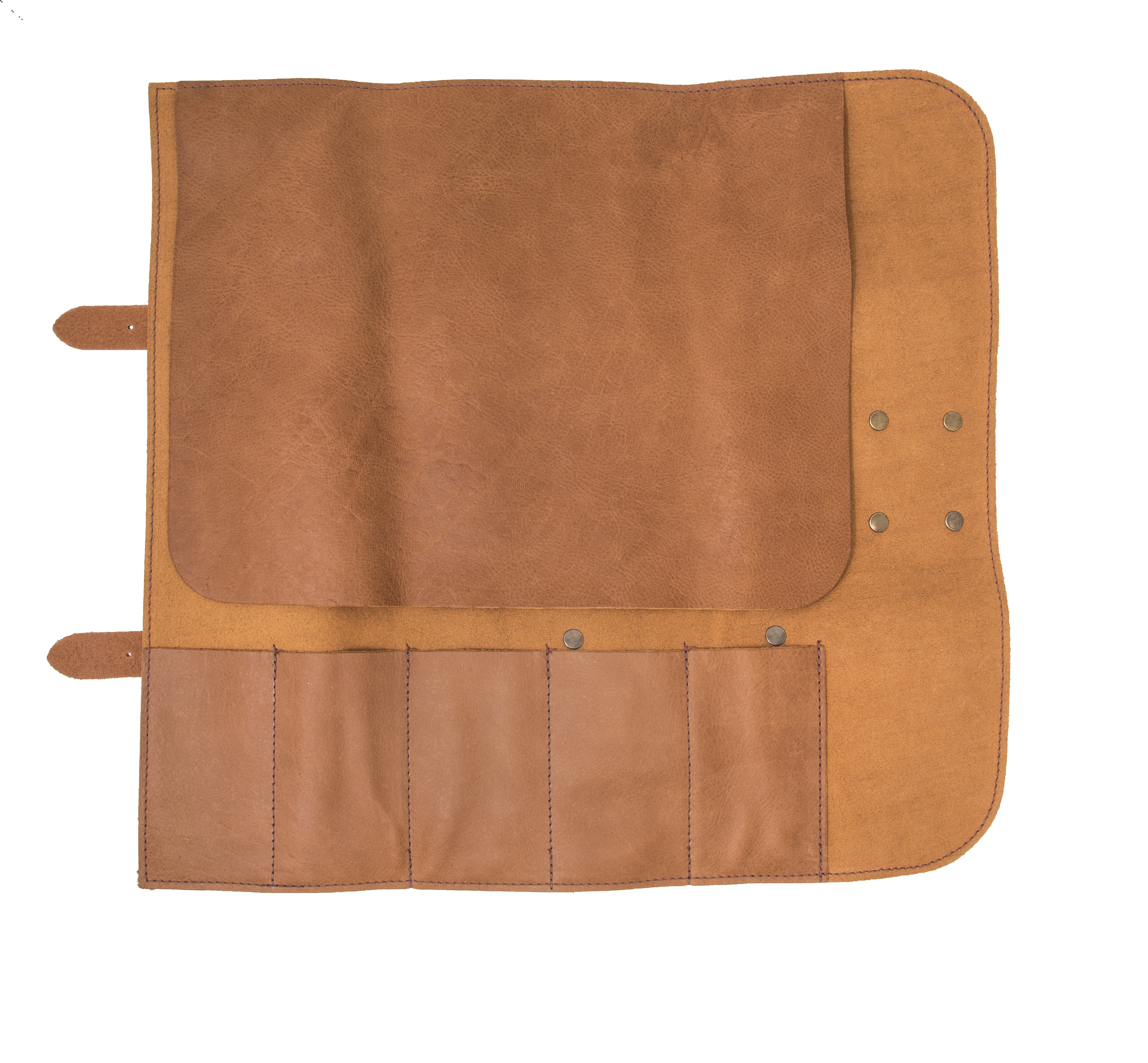 Bolsa porta cuchillos Arcos de color marrón para 5 piezas